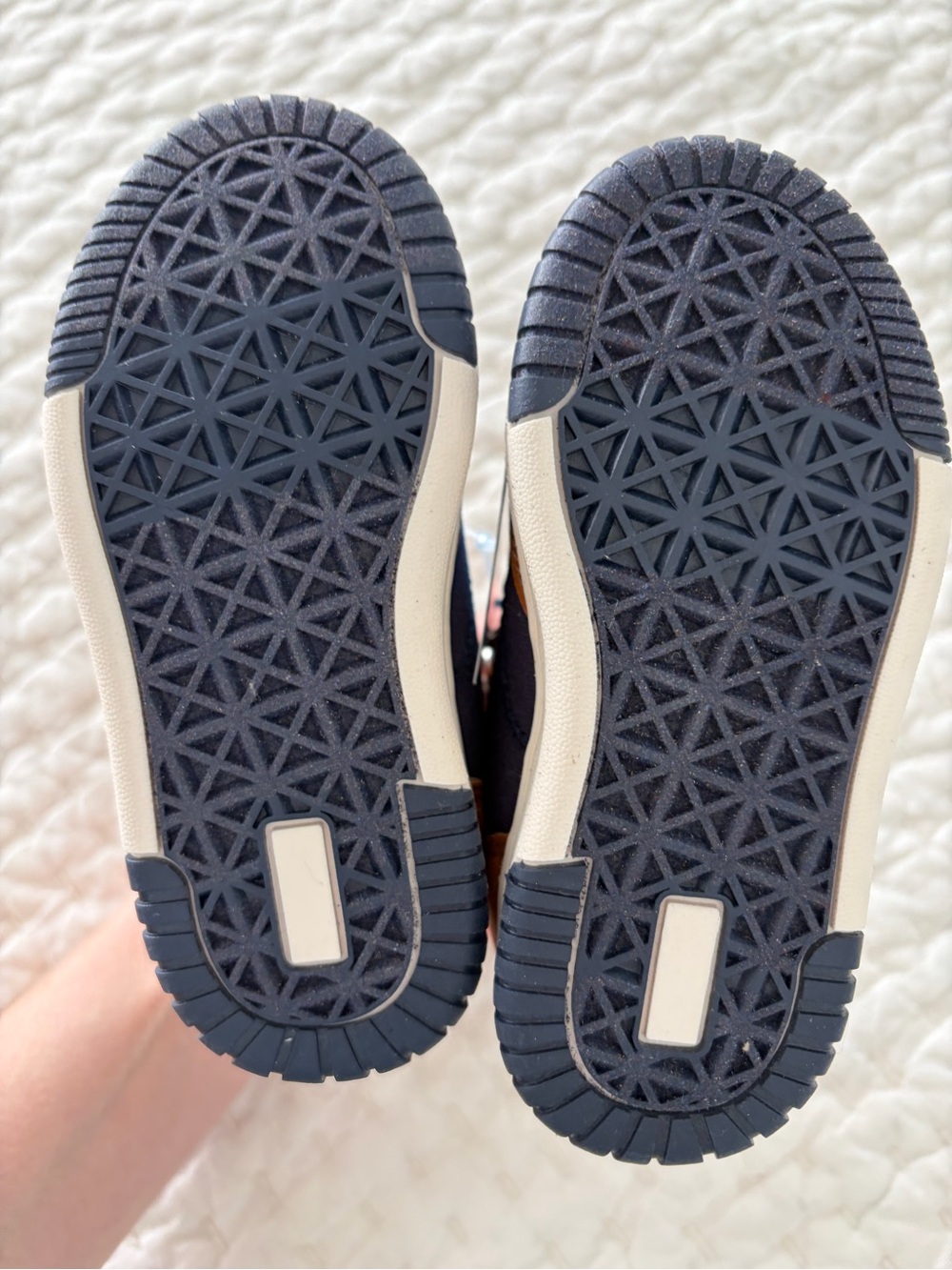 NWT Stride Rite Toddler Boys’ Porter Navy & Brown High-Top Sneaker Boots Size 7M - Picture 5 of 5